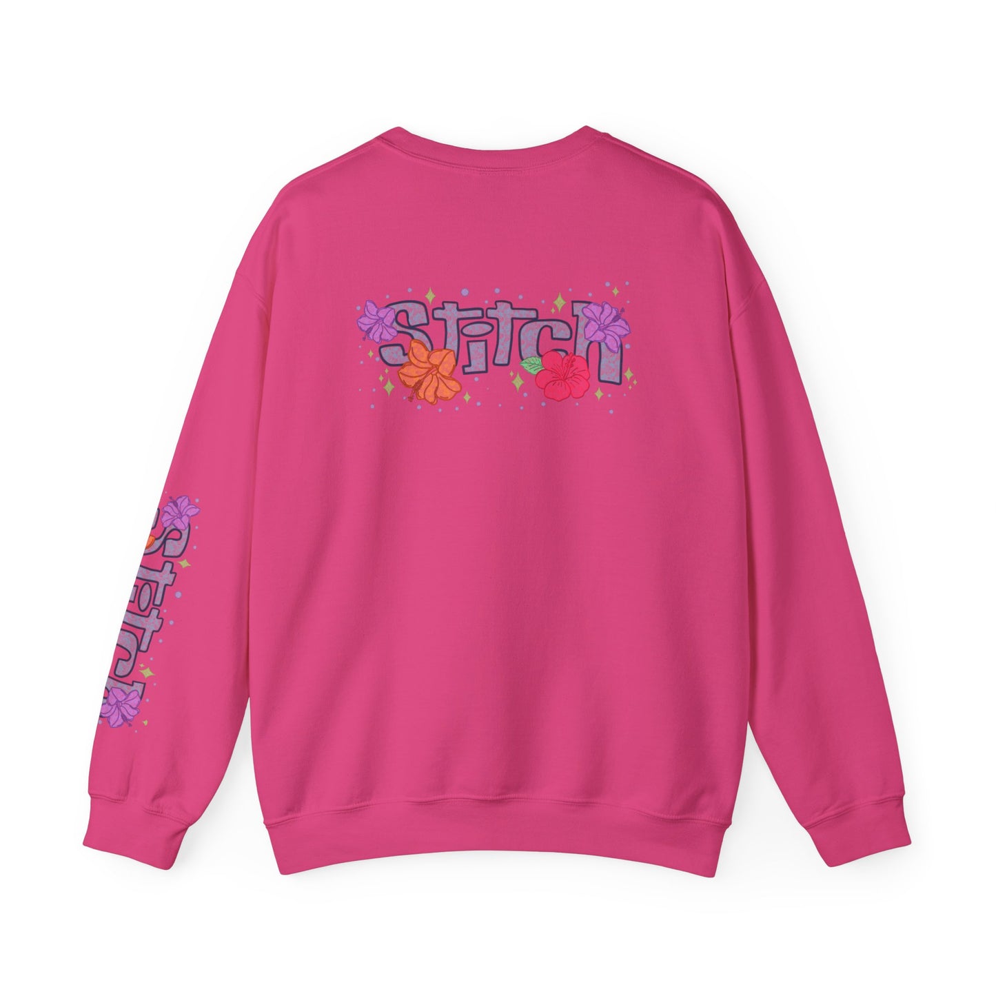 Lace floral stitch Crewneck Sweatshirt