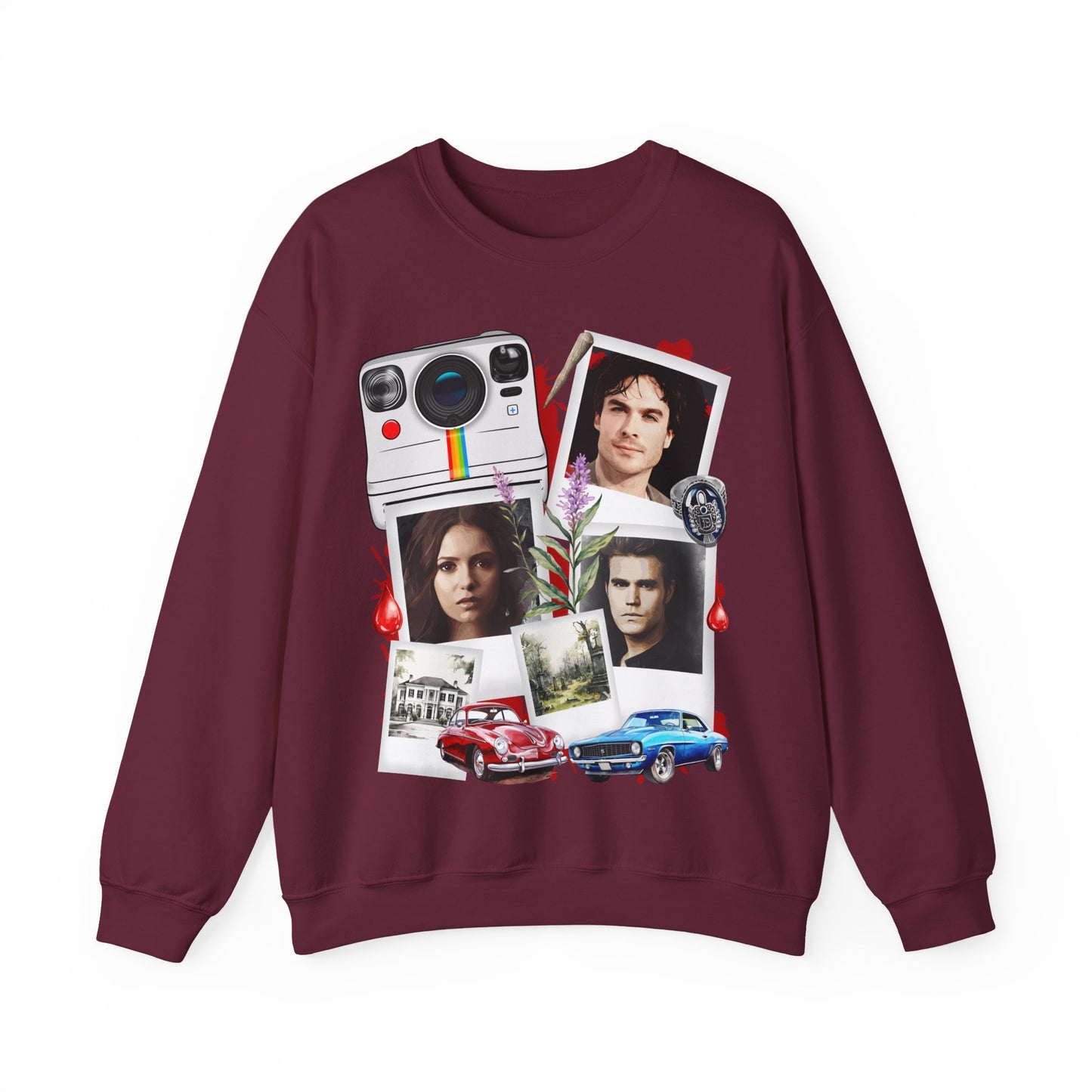Vampire diaries  Collage Crewneck Sweatshirt