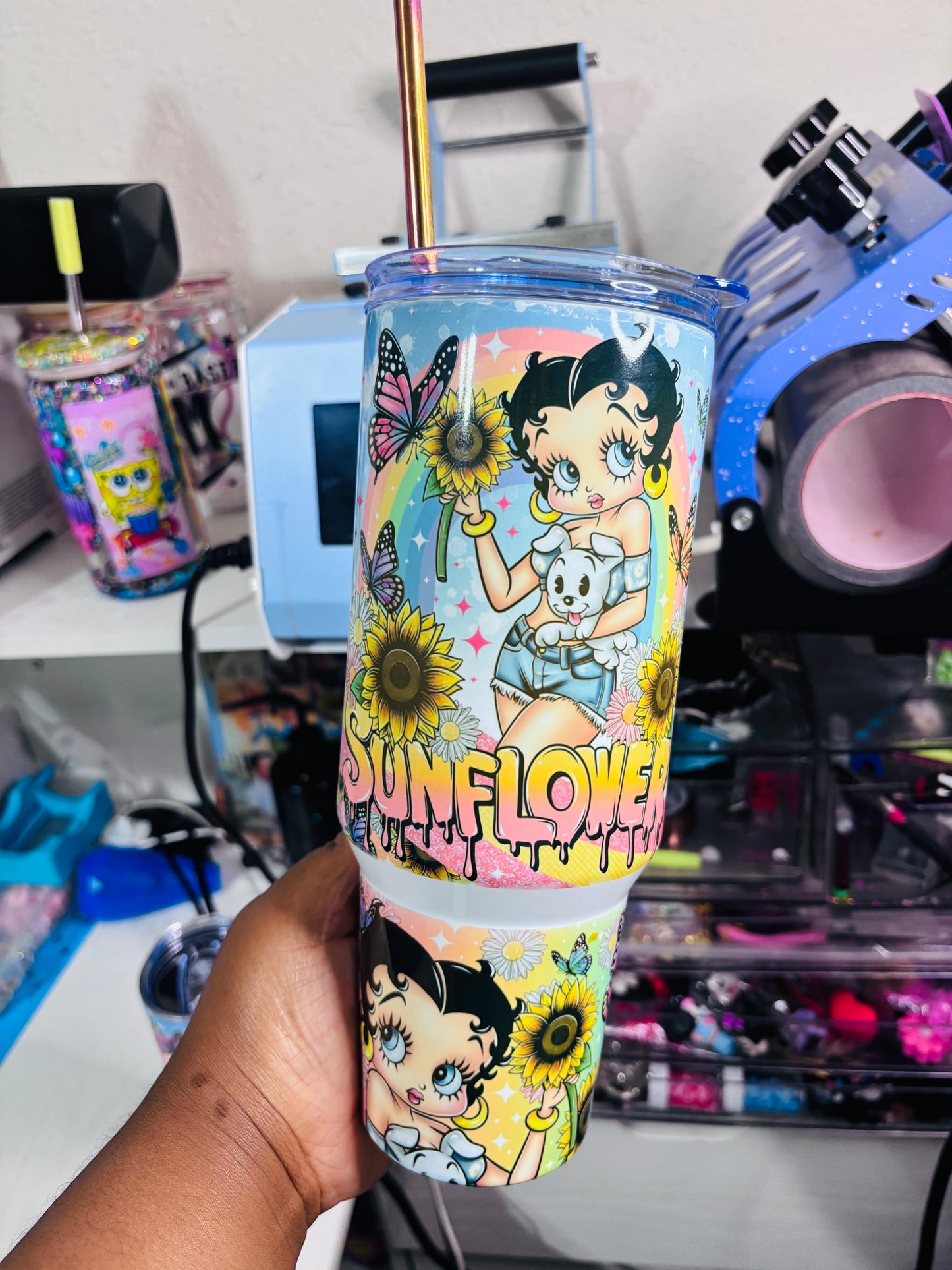 Sunflower Betty 40oz tumbler