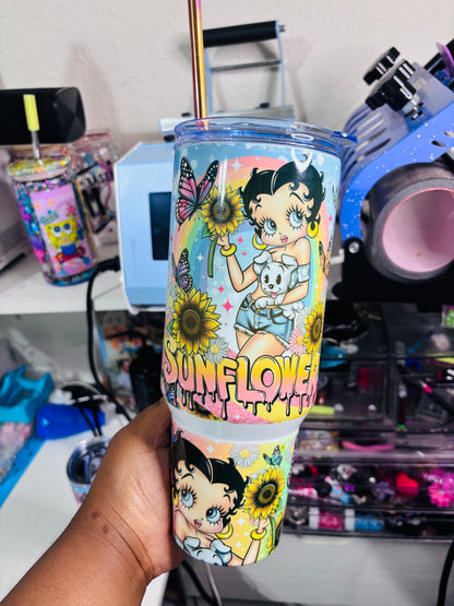 Sunflower Betty 40oz tumbler