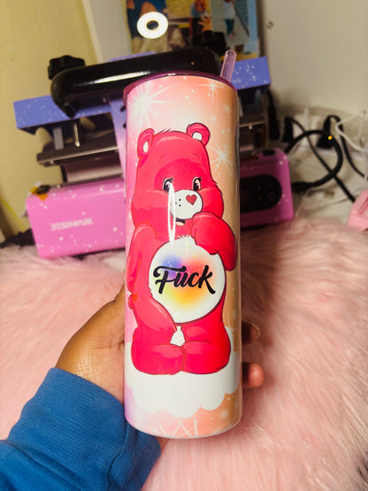 Swear bear 20oz tumbler