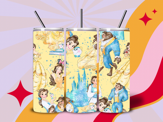 Beauty and beast 20oz tumbler