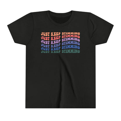 just keep stimming Youth Short Sleeve Tee