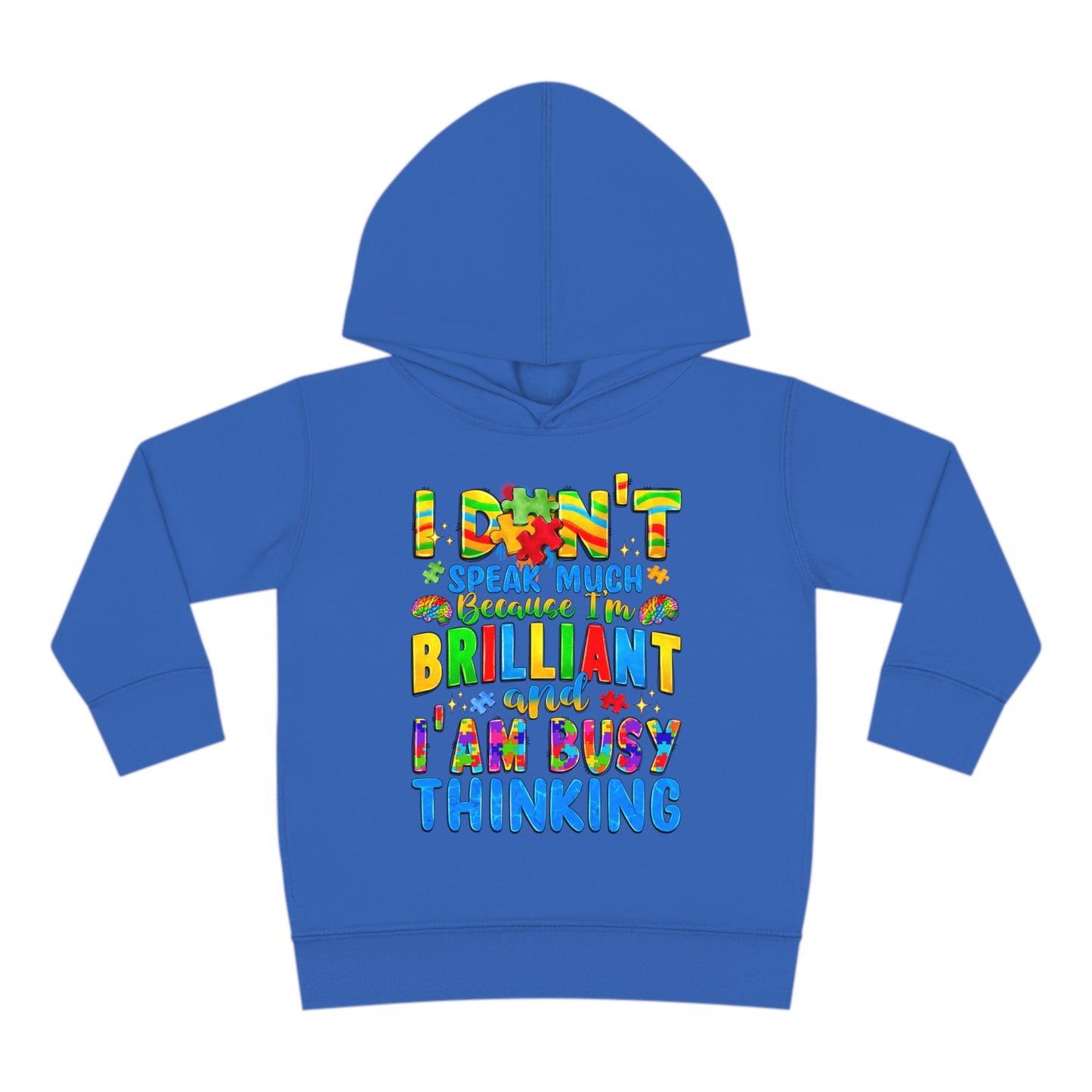 Autistic and Brilliant Toddler Pullover Fleece Hoodie