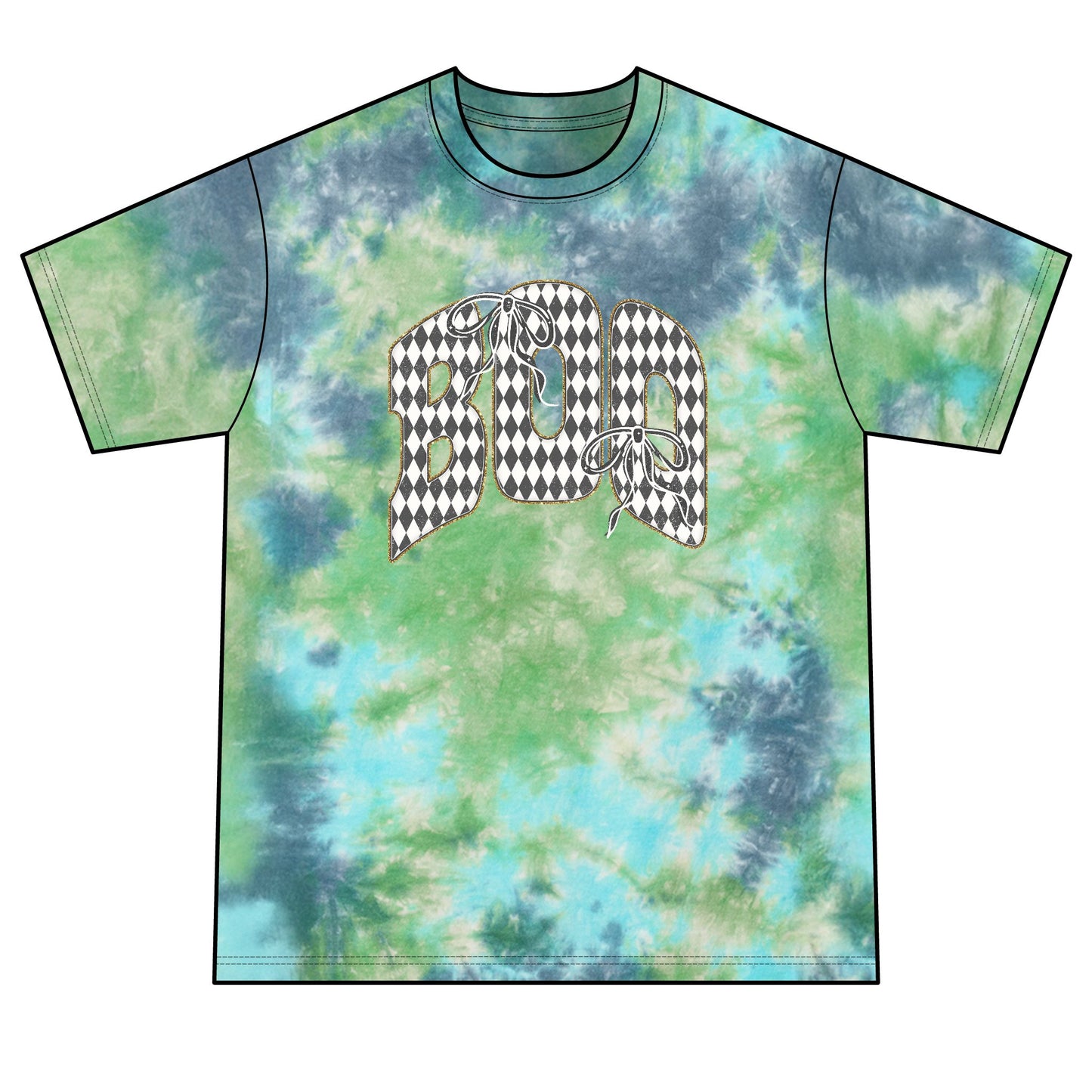 Boo Unisex Crystal Tie-Dye Tee