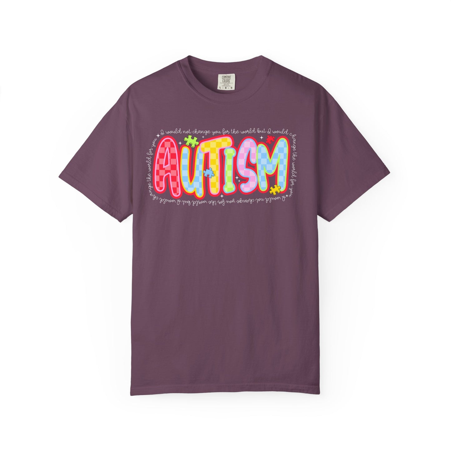 T-Shirt — Colorful 'Autism' Pride Graphic Tee