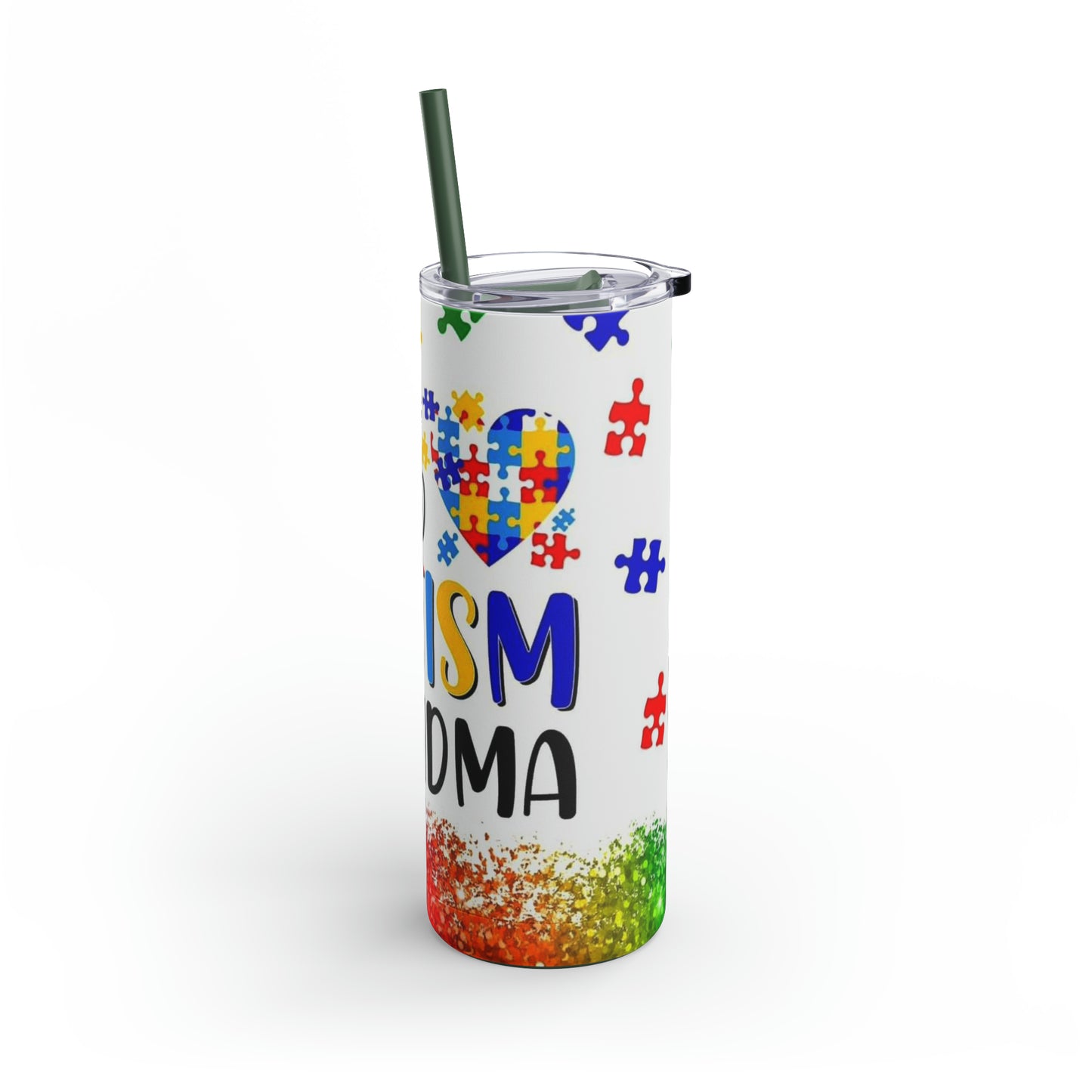 Proud autism grandma Maars Maker Skinny Matte Tumbler, 20oz