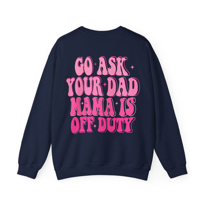 off duty mama Unisex Heavy Blend™ Crewneck Sweatshirt