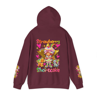 Strawberry Shortcake Hoodie — Cute Retro Cartoon Hooded Sweatshirt