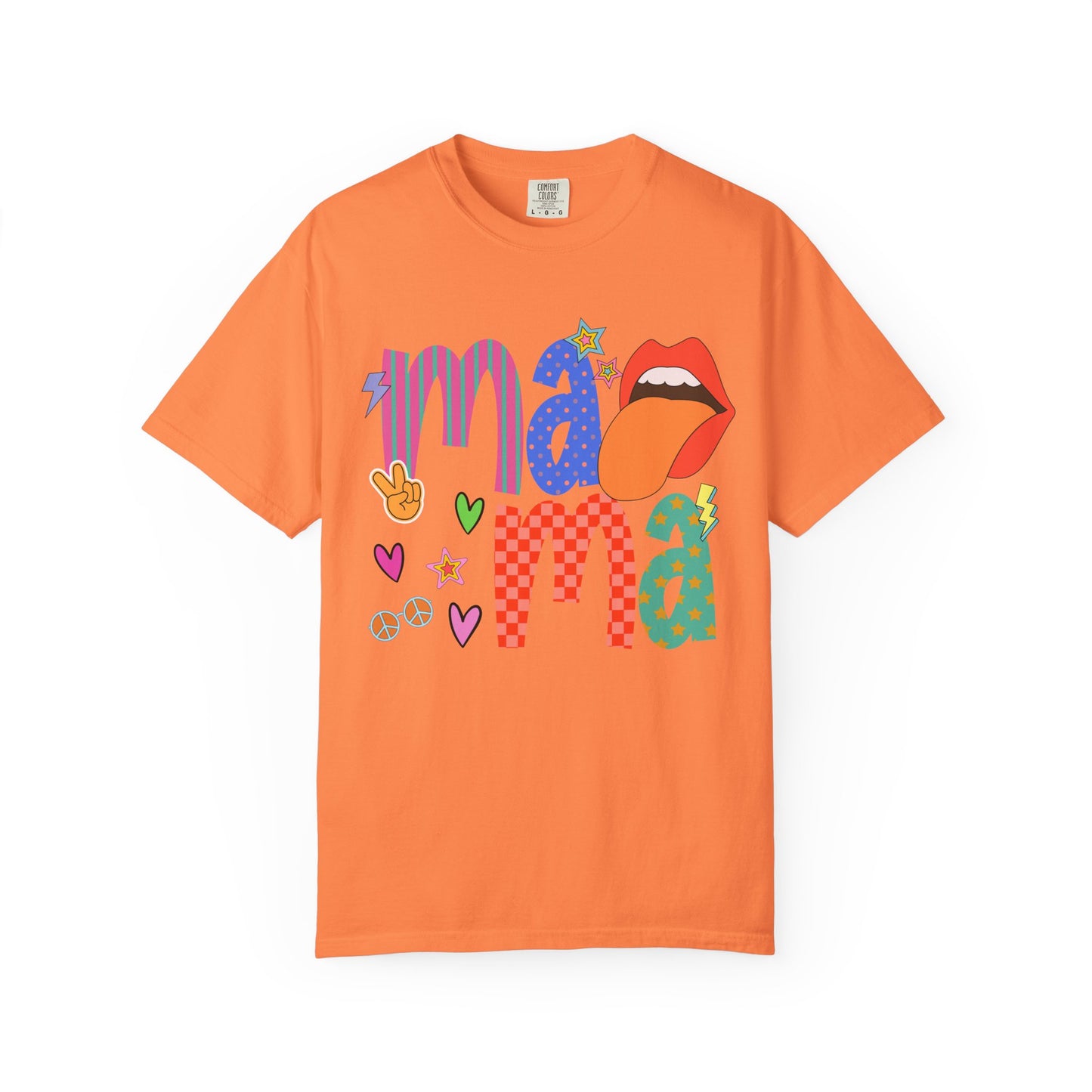 Mama Graphic T-Shirt — Colorful Retro Pop Art Design
