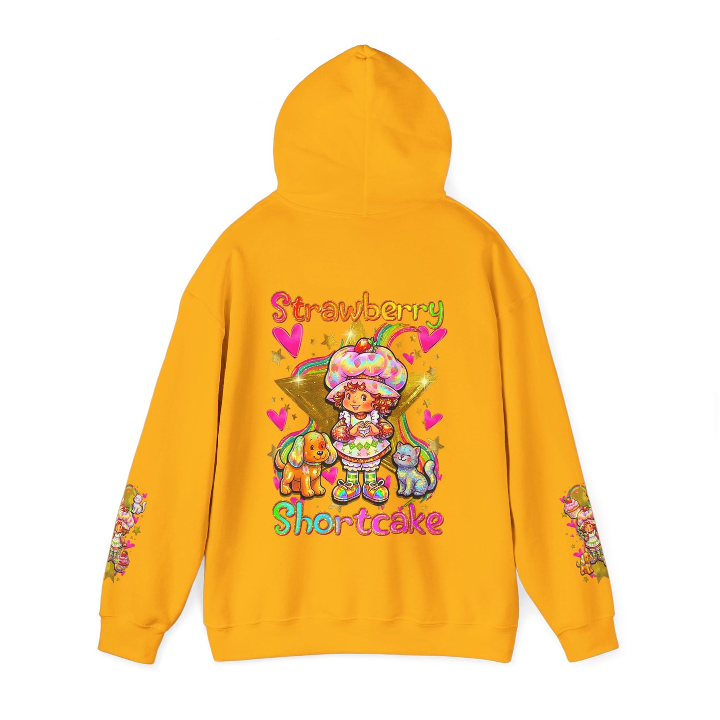Strawberry Shortcake Hoodie — Cute Retro Cartoon Hooded Sweatshirt