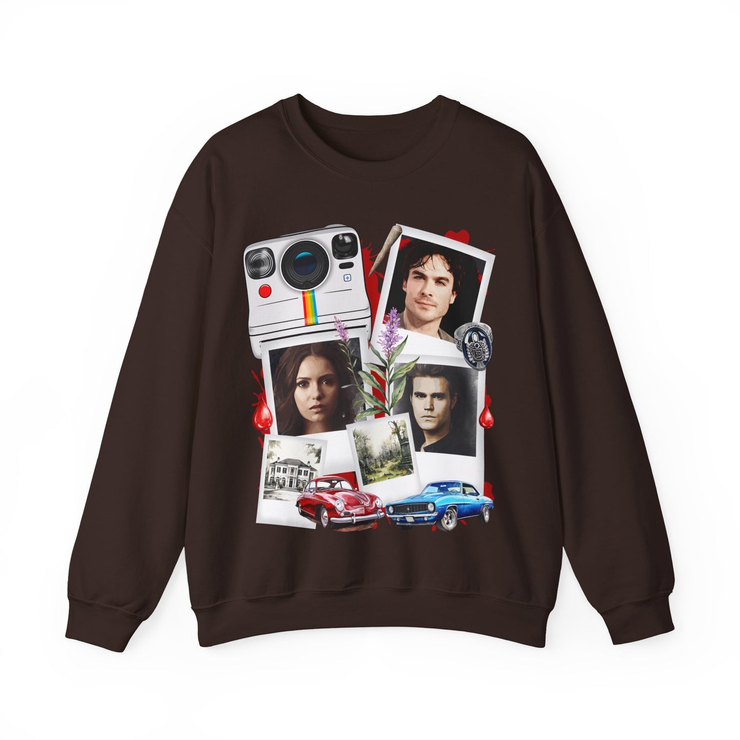Vampire diaries  Collage Crewneck Sweatshirt