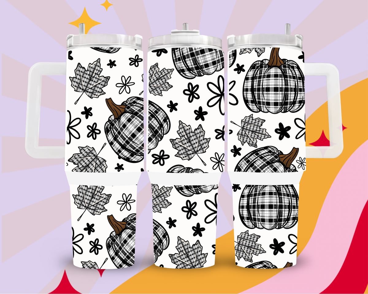 Plaid Pumpkin 40oz Tumbler