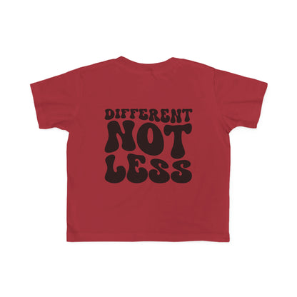 different not less Toddler's Fine Jersey Tee