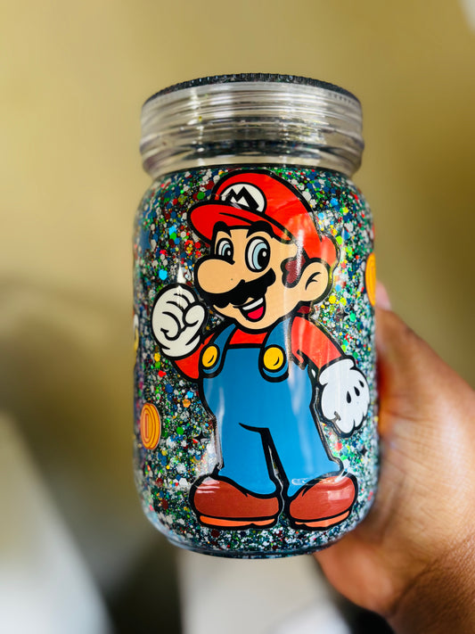 Mario 20oz snow globe mug