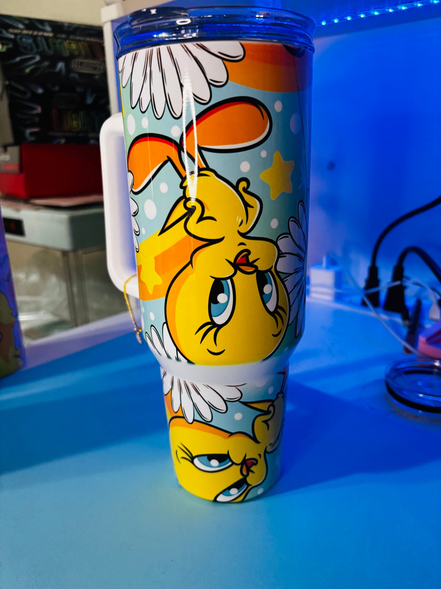 Colorful tweety 40oz tumbler
