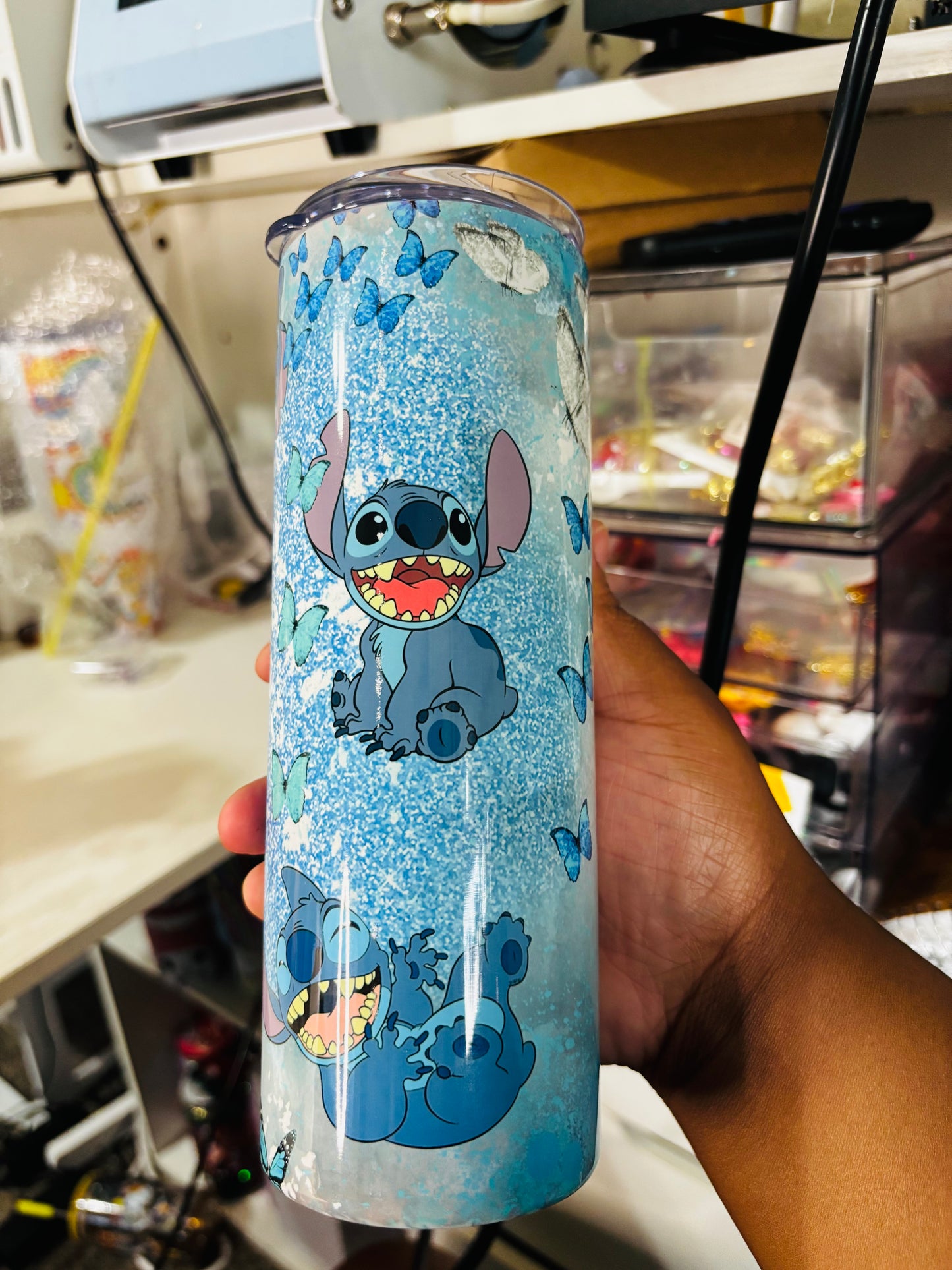 Butterfly stitch 20oz tumbler