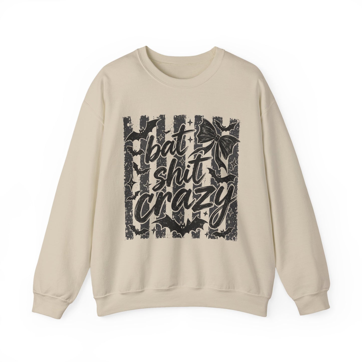 Bat shit crazy Unisex Heavy Blend™ Crewneck Sweatshirt