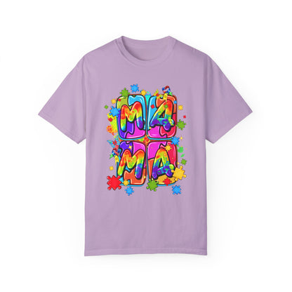 puzzle piece mama Unisex Garment-Dyed T-shirt