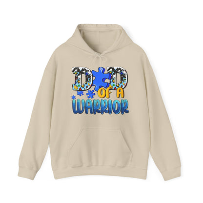 dad of a warrior Unisex Heavy Blend™ Hooded Sweatshirt