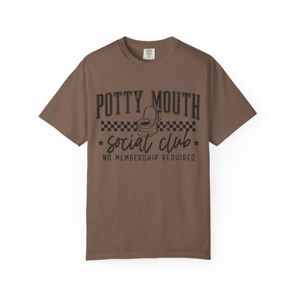 Potty Mouth Social Club T-Shirt — Funny Toilet Graphic Tee