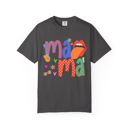 Mama Graphic T-Shirt — Colorful Retro Pop Art Design