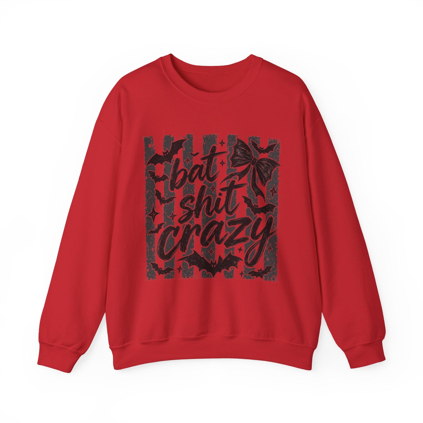 Bat shit crazy Unisex Heavy Blend™ Crewneck Sweatshirt