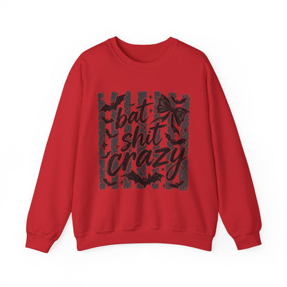 Bat shit crazy Unisex Heavy Blend™ Crewneck Sweatshirt
