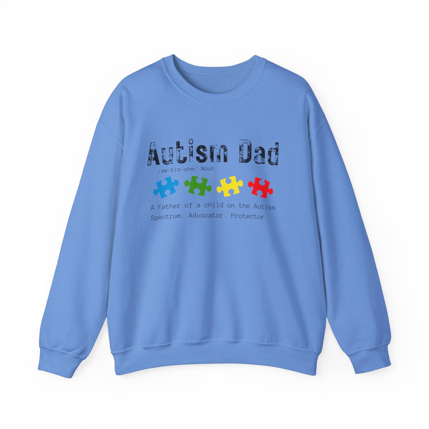 define autism dad Unisex Heavy Blend™ Crewneck Sweatshirt