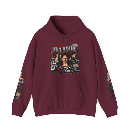 Team Damon Unisex Heavy Blend™ Hooded Sweatshirt
