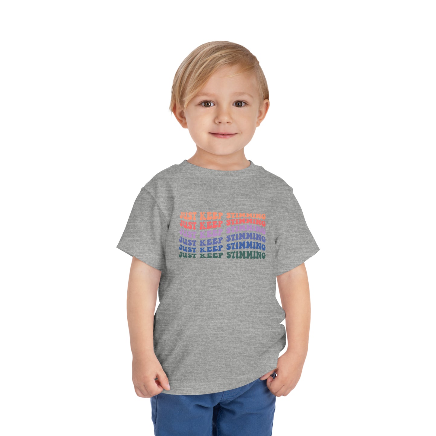 just keep stimming Toddler Short Sleeve Tee