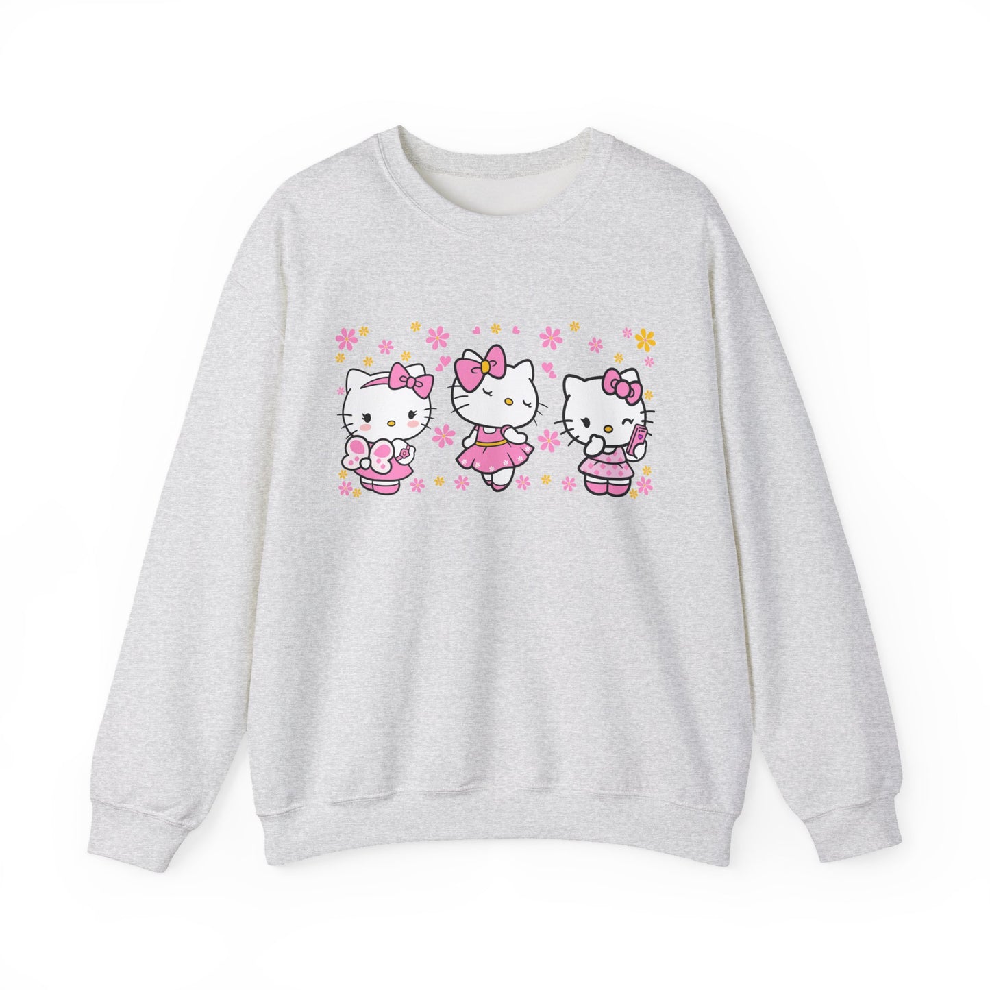Hello Kitty Trio Pink Ballerina Crewneck Sweatshirt