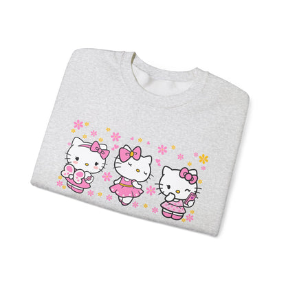 Hello Kitty Trio Pink Ballerina Crewneck Sweatshirt