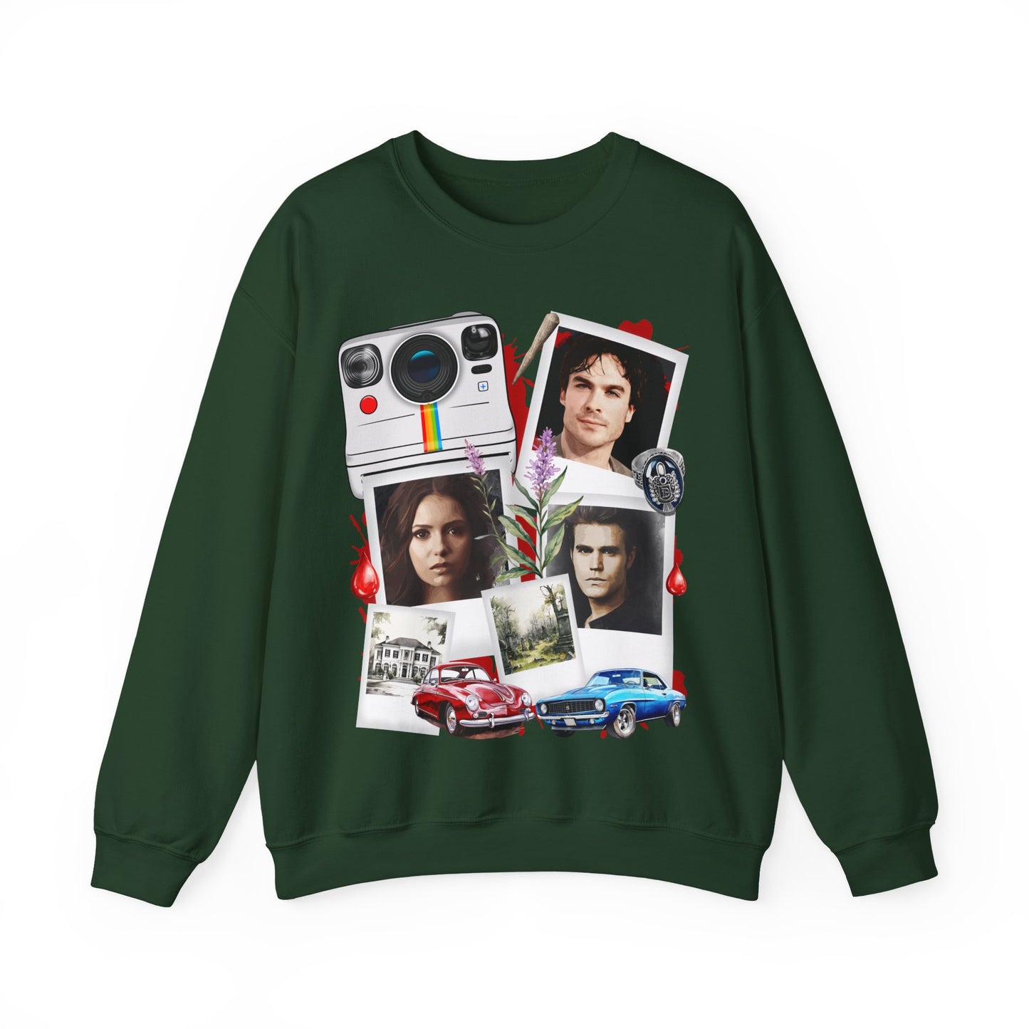 Vampire diaries  Collage Crewneck Sweatshirt