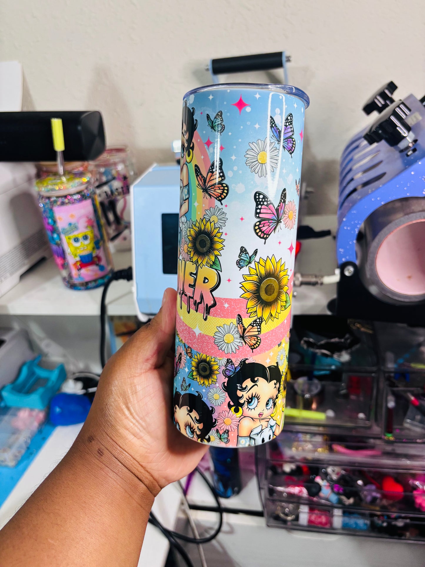 Sunflower Betty 20oz tumbler