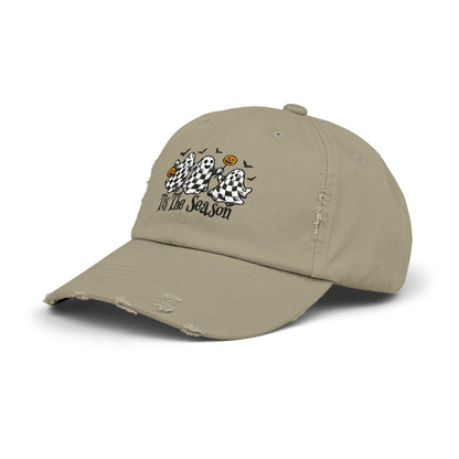 Fall ghost Distressed Cap