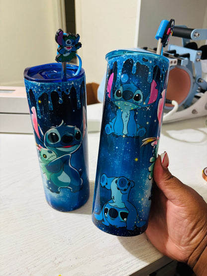 starry night stitch tumbler