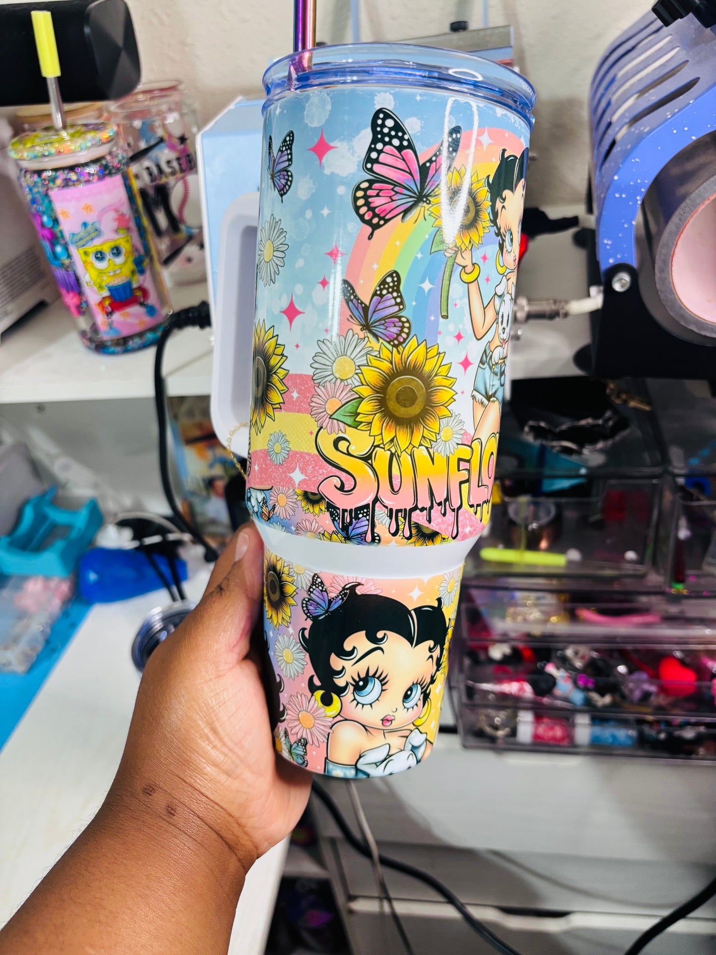 Sunflower Betty 40oz tumbler