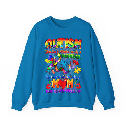 autism moms don't give up Unisex Heavy Blend™ Crewneck Sweatshirt