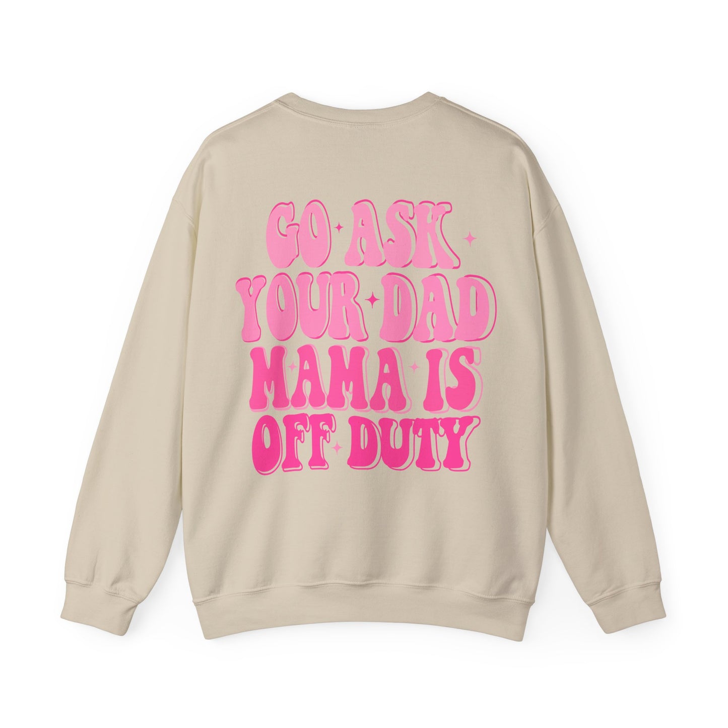 off duty mama Unisex Heavy Blend™ Crewneck Sweatshirt