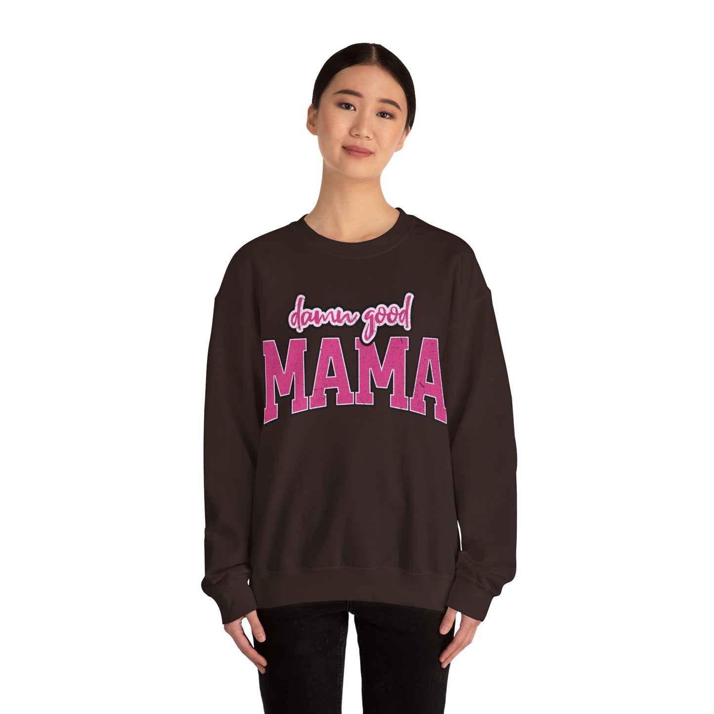 Damn good mama Unisex Heavy Blend™ Crewneck Sweatshirt