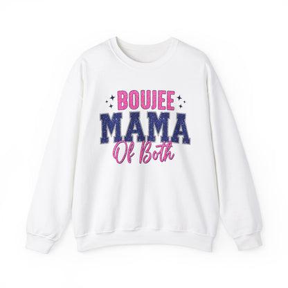 boujee mama of both Unisex Heavy Blend™ Crewneck Sweatshirt