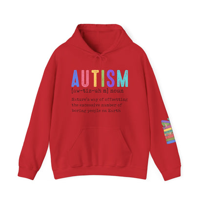 define autism Unisex Heavy Blend™ Hooded Sweatshirt