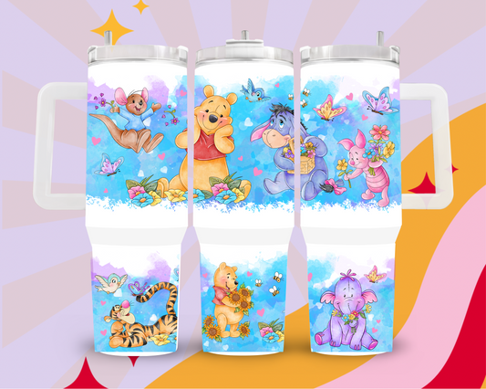Pooh and friends spring/summer 40oz tumbler