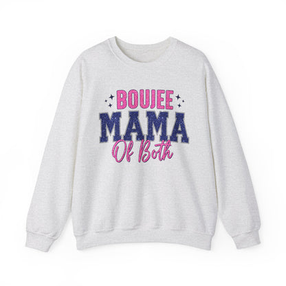 boujee mama of both Unisex Heavy Blend™ Crewneck Sweatshirt