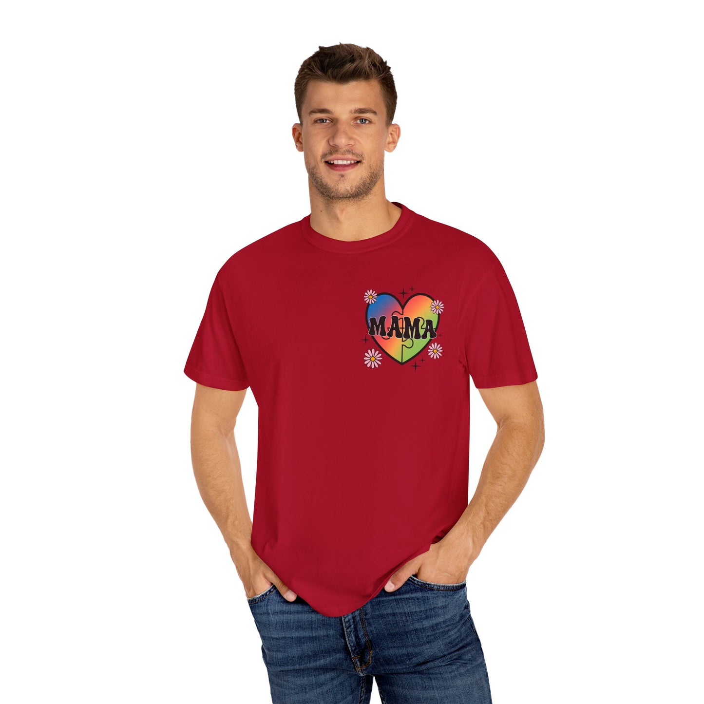 Somebody's proud autism mama Unisex Garment-Dyed T-shirt