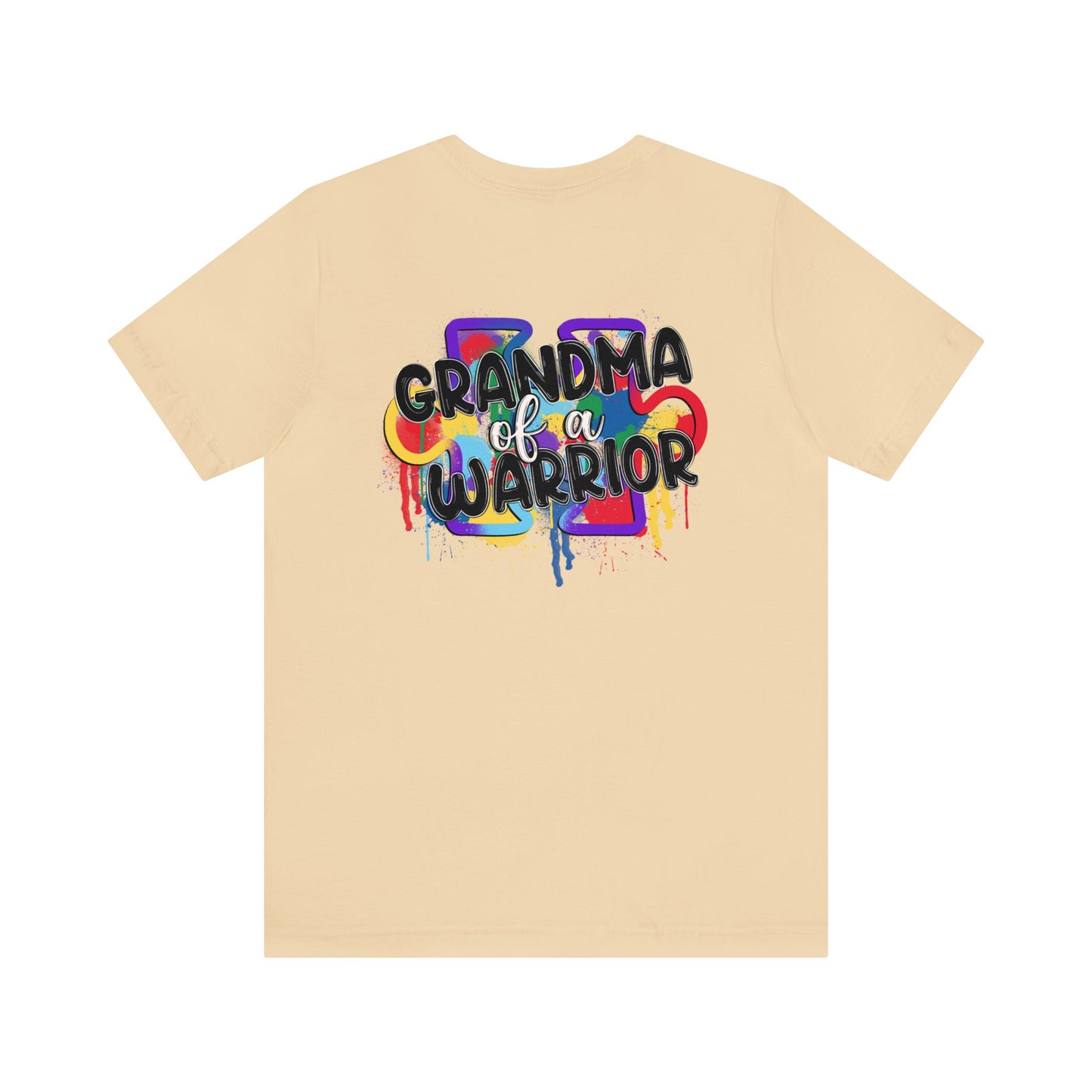 grandma of a warrior Unisex Jersey Short Sleeve Tee