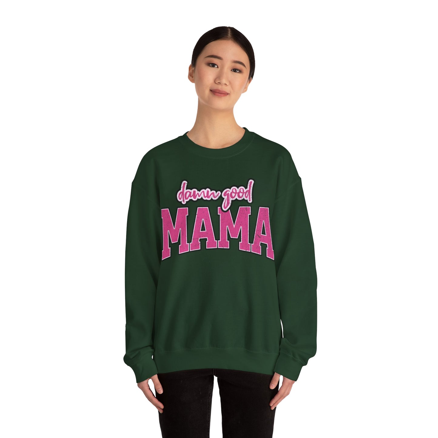 Damn good mama Unisex Heavy Blend™ Crewneck Sweatshirt