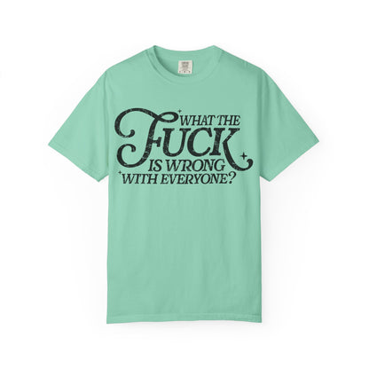 What is wrong Witty Graphic T-Shirt, Unisex Humor Tee, Casual Statement Shirt, Gift for Friends, Everyday Wear, Quirky Outfit