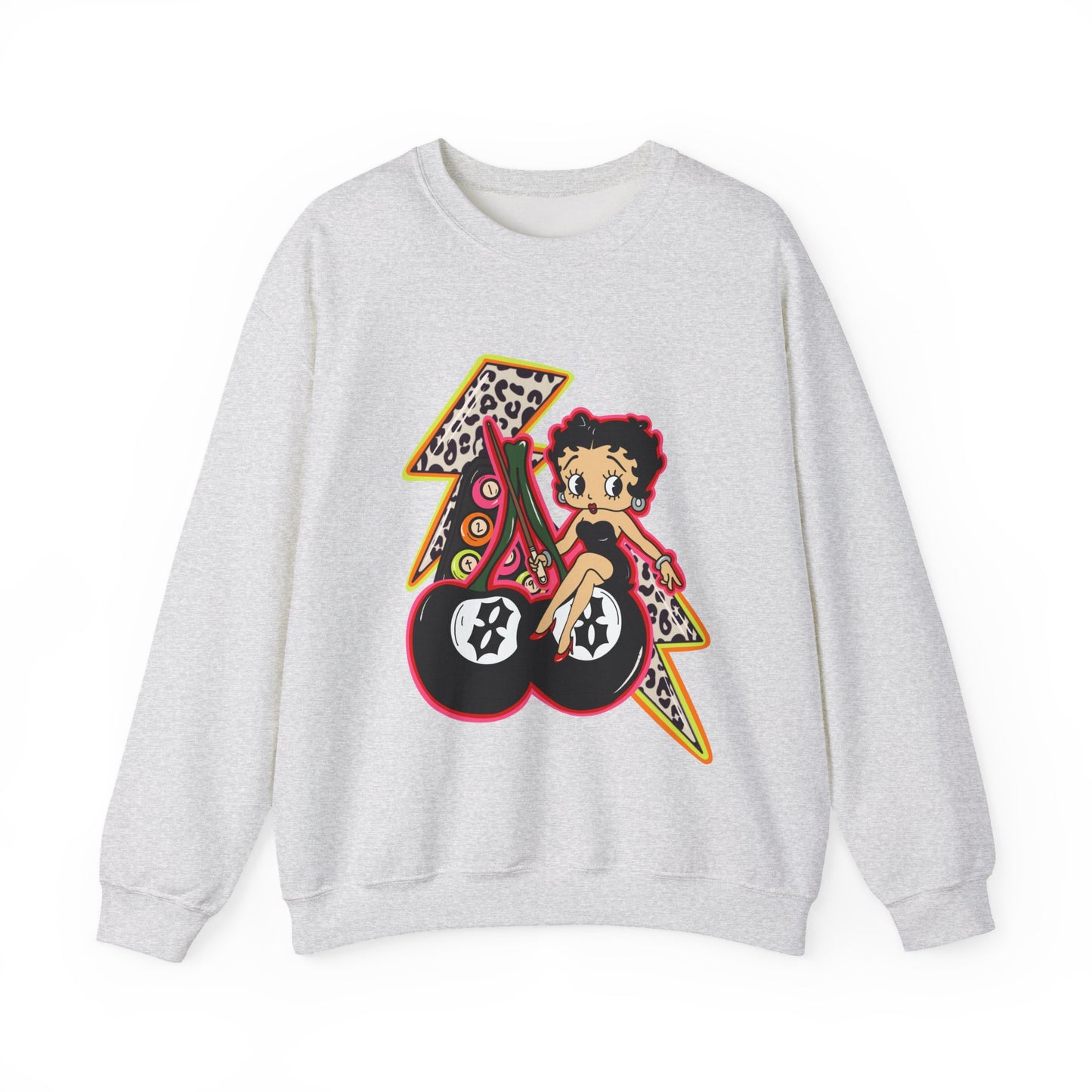 Betty Boop Retro Lightning Crewneck Sweatshirt
